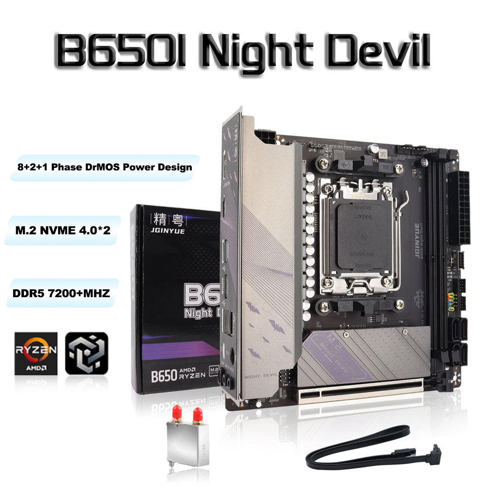 X870E Atx Motherboard - JGINYUE B650 ITXเมนบอร์ดDDR5 Mini AM5 Ryzenเมนบอร์ดรองรับCPU