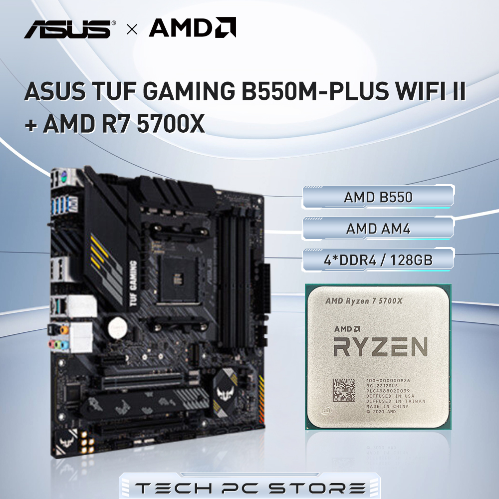 AMD Ryzen 7 5700X + ASUS TUF G - X870E Atx Motherboard บทวิจารณ์และราคา
