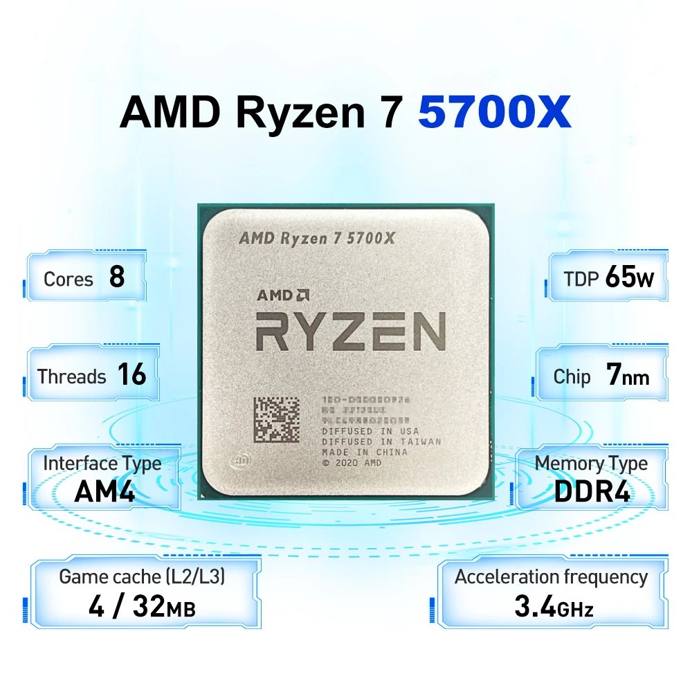 AMD Ryzen 7 5700X + ASUS TUF G - X870E Atx Motherboard บทวิจารณ์และราคา